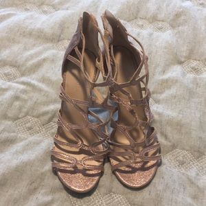 Size 7 Rose Gold high heels